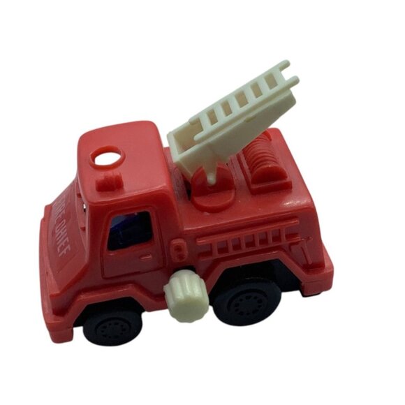 Vtg Red Fire Truck & White Ambulance Toy Set Wind Up DOES NOT WORK Lot of 2 - Picture 2 of 6